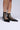 Front View Azalea Wang Matson Black Lace Up Buckle Flat