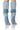 Front View Azalea Wang Mayabelle Denim And Diamonds Patchwork Boot