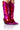 Front View Azalea Wang Mazie Chunky Western Boot In Pink