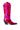 Side View Azalea Wang Mazie Chunky Western Boot In Pink