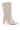 Side View Azalea Wang Melvina Beige Weave Tie Bootie