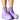 Front View Azalea Wang Mercedes Puffer Flatform Boot In Purple