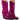 Front View Azalea Wang Merril Sequin Western Bootie In Fuchsia