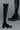 Front View Azalea Wang Milly Thigh High Flatform Boot In Black Stretch