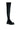 Back View Azalea Wang Milly Thigh High Flatform Boot In Black Stretch