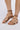 Front View Azalea Wang Mimose Rose Gold Sparkle Lace Up Sandal