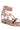 Full View Azalea Wang Mimose Rose Gold Sparkle Lace Up Sandal