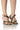 Front View Azalea Wang Minoru Puff Wedge Sandal In Camo