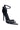 Back View Azalea Wang Mirin Embellished Chunky Strap Sandal In Black