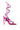 Side View Azalea Wang Missy Stiletto Metallic Sandal In Fuchsia