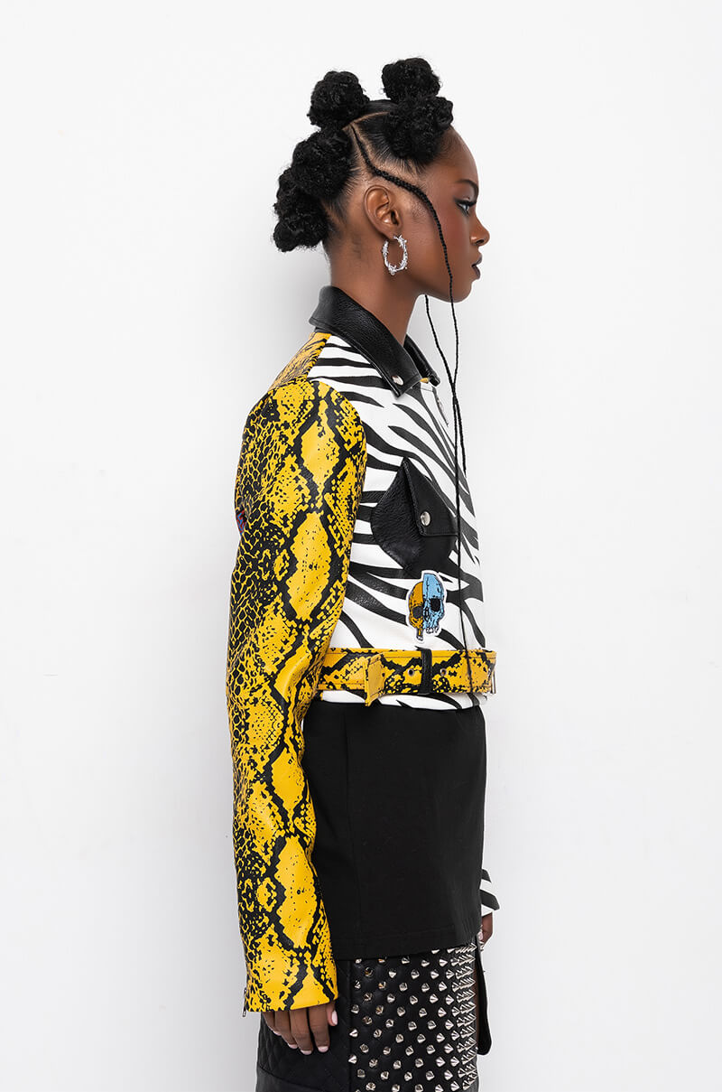 Extra View Azalea Wang Misunderstood Crop Moto Jacket