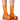 Front View Azalea Wang Mitty Orange Bootie