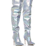 Front View Azalea Wang Monty Holographic Boot