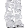 Front View Azalea Wang Moonglow Silver Over The Knee Boot