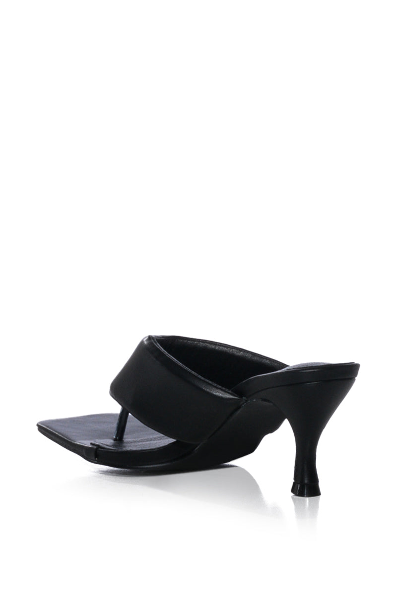 Detail View Azalea Wang Morena Basic Flip Flop Sandal In Black