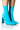 Front View Azalea Wang Moscato Neoprene Bootie In Blue