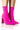 Front View Azalea Wang Moscato Neoprene Bootie In Pink