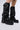 Front View Azalea Wang Mosella Black Fold Over Flatform Boot