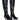 Front View Azalea Wang Moshe Black Kitten Heel Boot