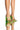 Front View Azalea Wang Moving On Chunky Sandal In Green