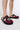 Front View Azalea Wang Murphy Crochet Loafer In Black Multi