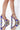 Front View Azalea Wang My Kinda Party Chunky Sandal In Blue