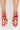 Detail View Azalea Wang My Kinda Party Chunky Sandal In Red