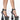 Front View Azalea Wang My Place Or Yours Chunky Sandal In Black