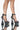 Front View Azalea Wang My Place Or Yours Chunky Sandal In Black