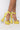 Side View Azalea Wang My Place Or Yours Chunky Sandal In Yellow