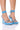 Side View Azalea Wang My Power Strappy Sandal In Blue