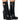 Front View Azalea Wang Nayeli Chunky Handle Bootie In Black