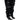 Front View Azalea Wang Nemy Black Kitten Heel Thigh High Boot