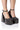 Front View Azalea Wang Nessa Embellished Pump In Black