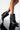 Front View Azalea Wang Never A Bad Idea Wedge Bootie In Black in Black Pu