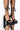 Front View Azalea Wang Never Been Better Chunky Sandal In Black