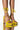 Front View Azalea Wang Never Been Better Chunky Sandal In Yellow