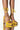 Front View Azalea Wang Never Been Better Chunky Sandal In Yellow