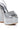 Full View Azalea Wang Newton Chunky Sculpted Heel Sandal In Silver