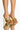 Front View Azalea Wang Nice Girl Stiletto Sandal In Gold