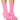 Front View Azalea Wang Nicoletta Pink Kitten Heel Sock Bootie