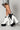 Side View Azalea Wang Night In Aspen Chunky Bootie In White in White