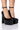 Front View Azalea Wang Night Moves Platform Pump In Black