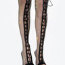 Front View Azalea Wang Nights Like This Stiletto Boot In Black