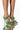 Front View Azalea Wang No More Lies Stiletto Sandal In Green