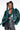 Side View Azalea Wang Nolla Faux Fur Arms Croc Moto Jacket