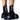 Front View Azalea Wang North Zip Chunky Boot In Black