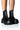 Front View Azalea Wang North Zip Chunky Boot In Black