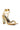 Detail View Azalea Wang Norwood Gold Lace Up Sandal