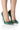 Front View Azalea Wang Not Bossy Just A Boss Stiletto Pump In Green